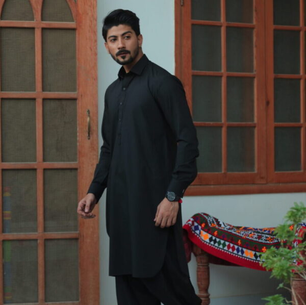 Jade Black Shalwar Kameez