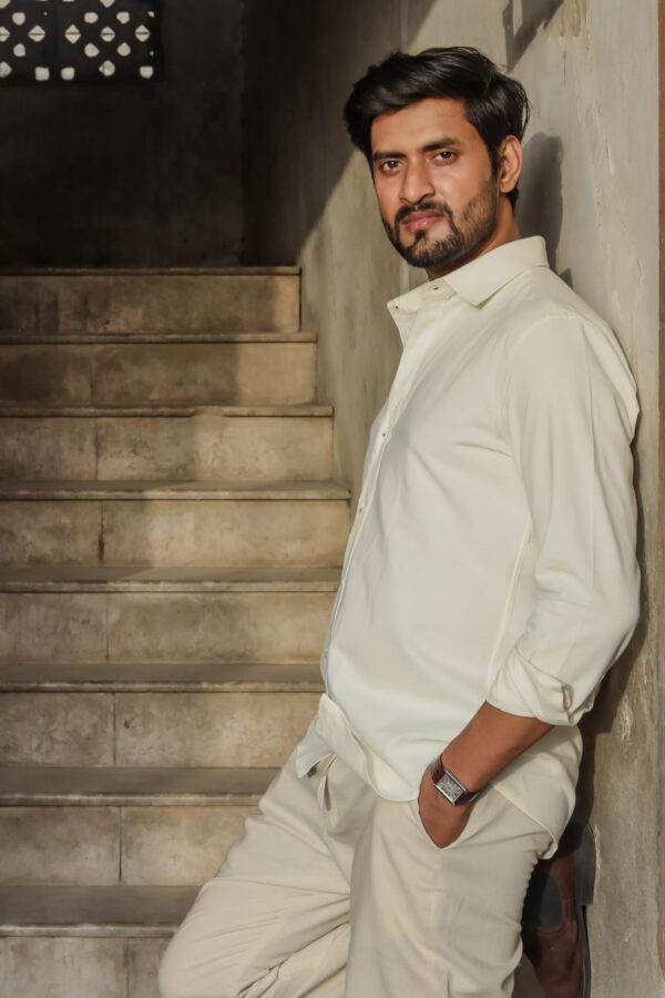 Cream Linen Shirt