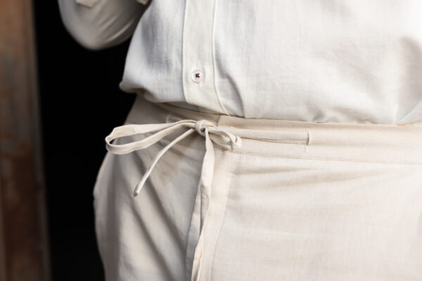 Light Beige Linen Loose Pants - Image 4