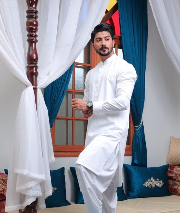 White Shalwar Kameez