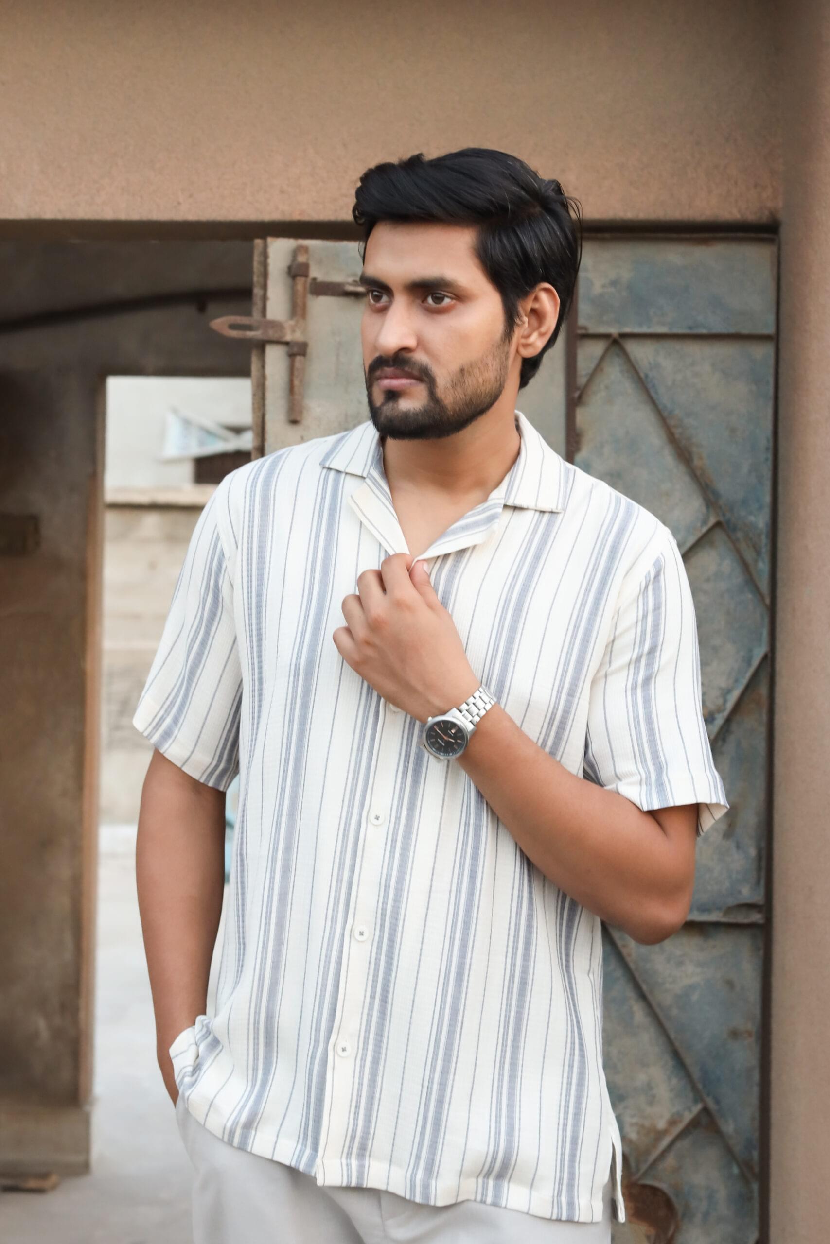 The Alto Stripe Cuban Shirt